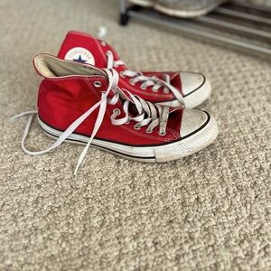 Red high top Converse!